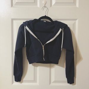 American Apparel Crop ZIP Hoodie